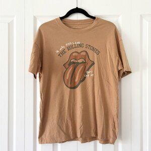 American Eagle Oversized Brown Rolling Stones T-Shirt